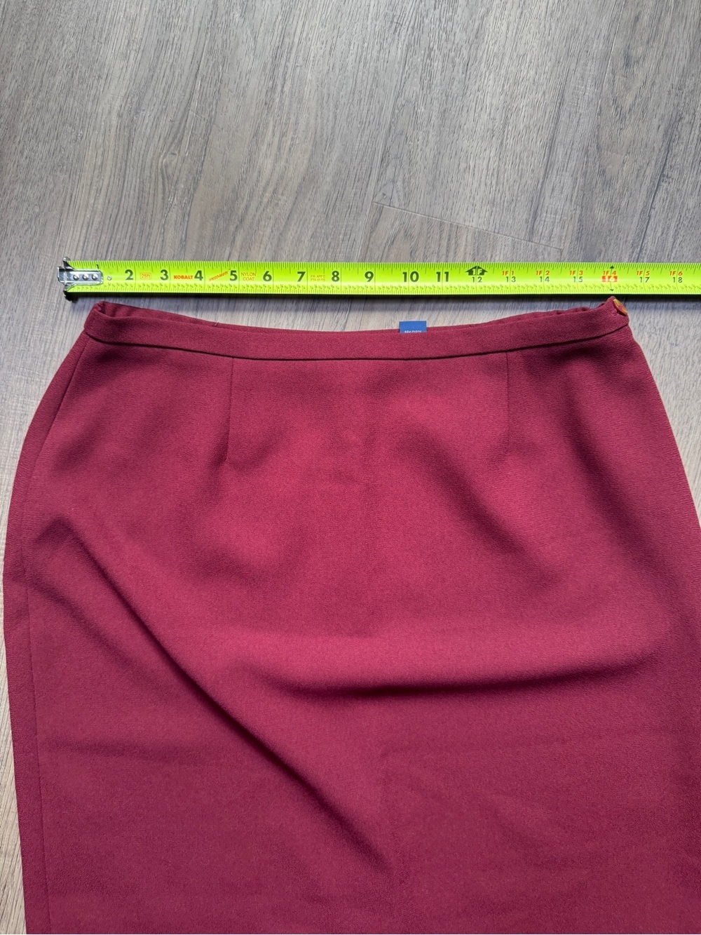 Vintage Karen Scott Burgundy Wine Maxi Skirt - Size 14 - Picture 4 of 13
